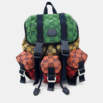 Multicolor Jacquard Canvas Backpack