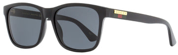 Gucci Men's Rectangular Sunglasses VS0746S 001 Black 57mm