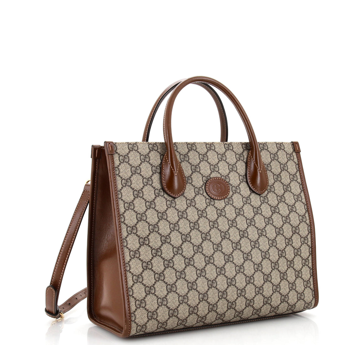Structured Top Handle Open Tote VS Coated Canvas Small