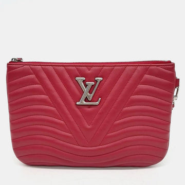 Red Leather New Wave Pouch