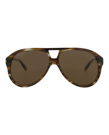 Aviator-Frame Recycled Acetate Sunglasses