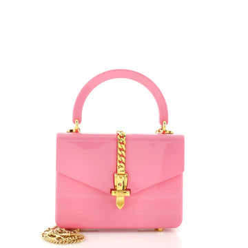 GUCCI Sylvie 1969 Top Handle Bag Plexiglass Mini
