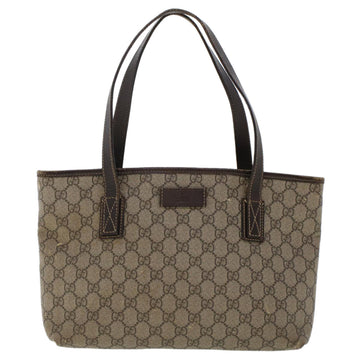 GUCCI VS Canvas Tote Bag PVC Leather Beige 211138  ac1991