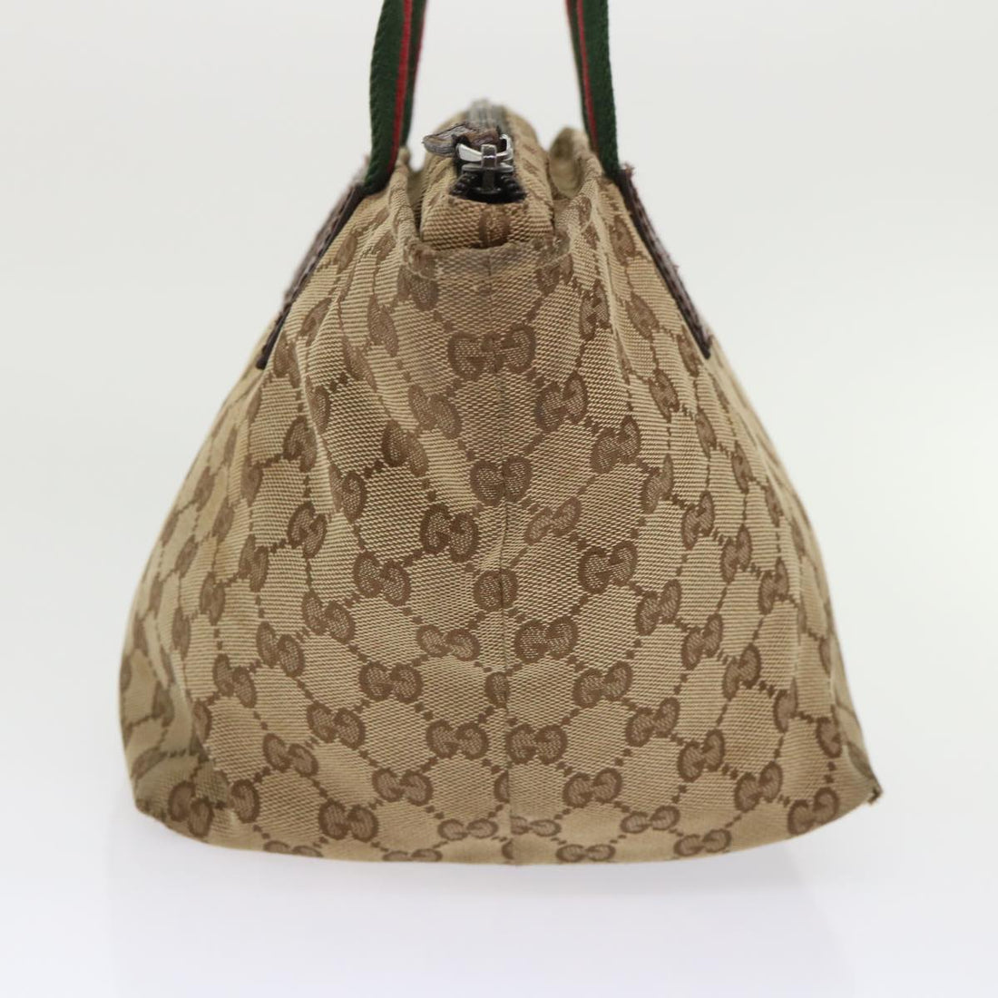 GUCCI VS Canvas Web Sherry Line Tote Bag Beige Red Green 131228  ac2026