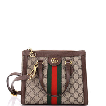 Ophidia Top Handle Tote VS Coated Canvas Small