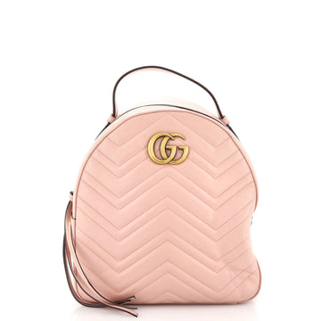 GUCCI GG Marmont Backpack Matelasse Leather Small