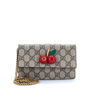 Cherries Wallet on Chain VS Coated Canvas Mini