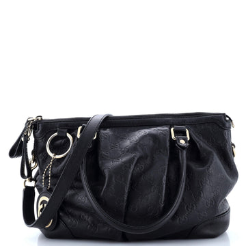 Sukey Top Handle Satchel Guccissima Leather Medium