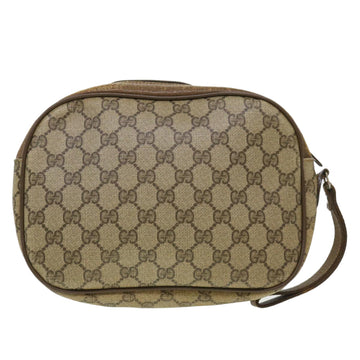 GUCCI VS Canvas Web Sherry Line Clutch Bag Beige Red Green  am4114