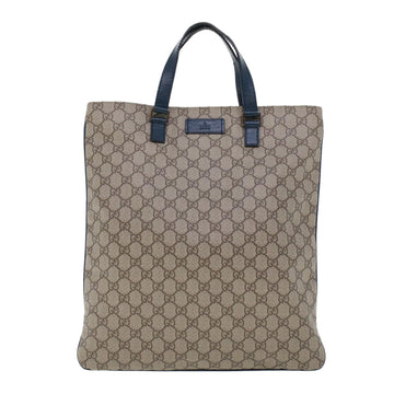 GUCCI VS Canvas Tote Bag PVC Leather Beige  am4470