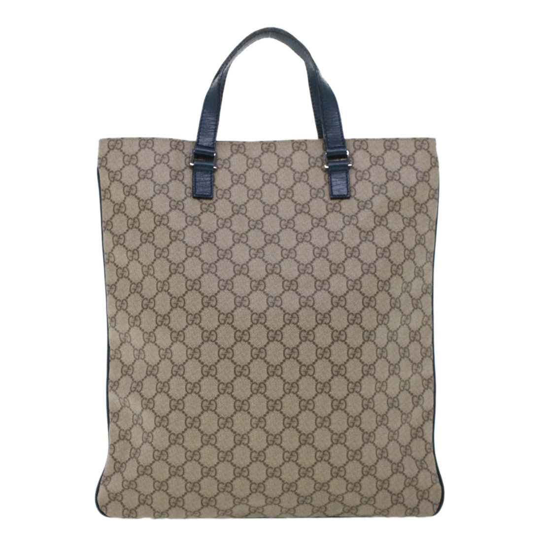 GUCCI VS Canvas Tote Bag PVC Leather Beige  am4470