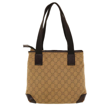 GUCCI VS Canvas Tote Bag Leather Beige 28893  am4545