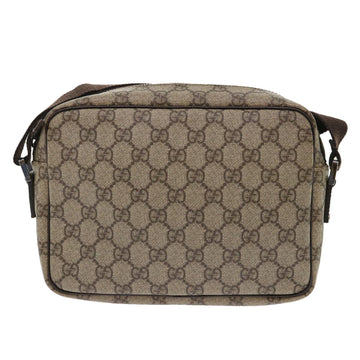 GUCCI VS Canvas Shoulder Bag PVC Leather Beige 114291  am4698