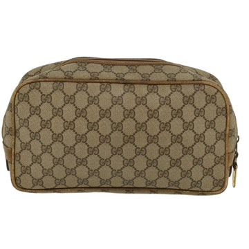 GUCCI VS Canvas Clutch Bag PVC Leather Beige  ar9845