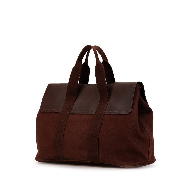 Hermes Valparaiso MM Handbag Brown Leather