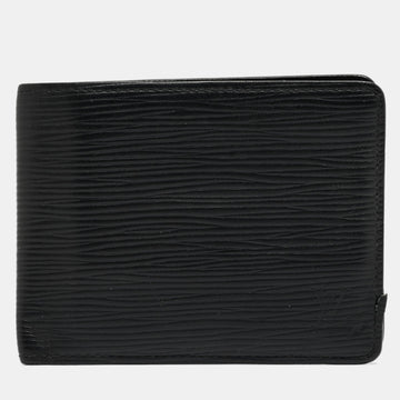 Black Epi Leather Slender Wallet