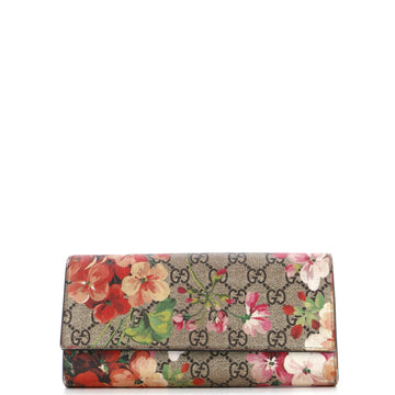 Continental Wallet Blooms Print VS Coated Canvas