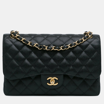 Jumbo Classic Caviar Double Flap Bag