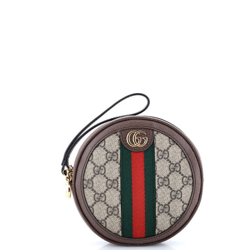 Ophidia Round Wristlet Wallet VS Coated Canvas