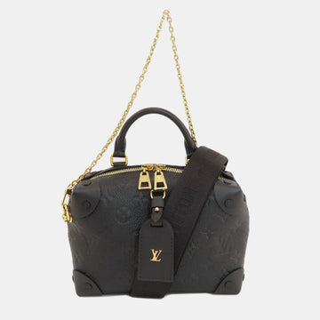 Black Monogram Empriente Leather Petite Malle Souple Shoulder Bag