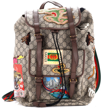 Courrier Soft Backpack VS Coated Canvas with Applique Large