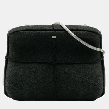 Grey Canvas Millennium Felt Crossbody Bag