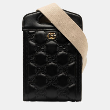 Black GG Matelasse Mini Bag