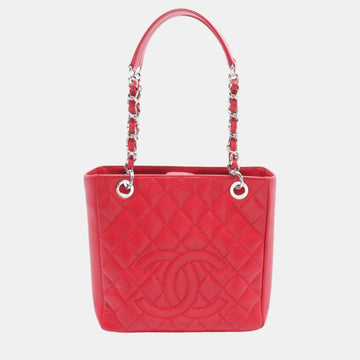 Red Caviar Skin (Grained Calf) Matelasse PST Tote Bag