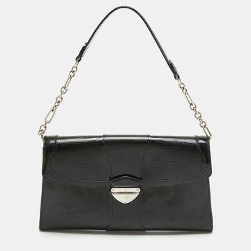 Black Electric Epi Leather Lena Bag