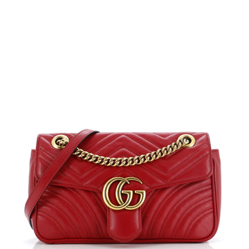 VS Marmont Flap Bag Matelasse Leather Small
