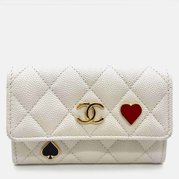 White Caviar Leather Casino Card Case