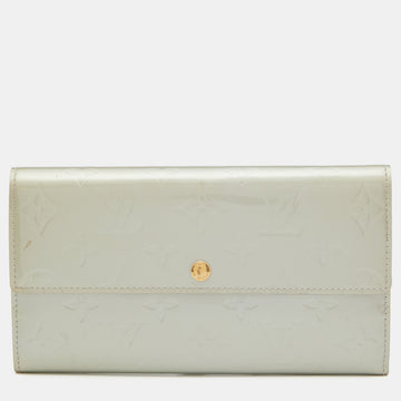 Silver Monogram Vernis Sarah Wallet