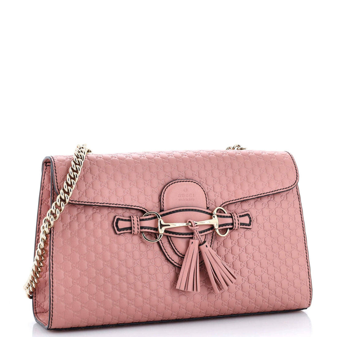 Emily Chain Flap Bag Microguccissima Leather Medium