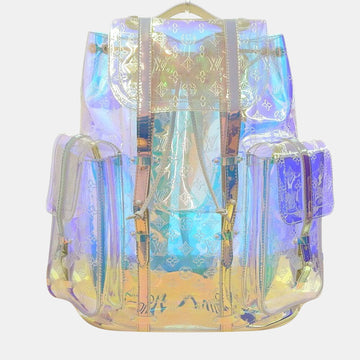 Transparent Monogram Prism Christopher GM Backpack