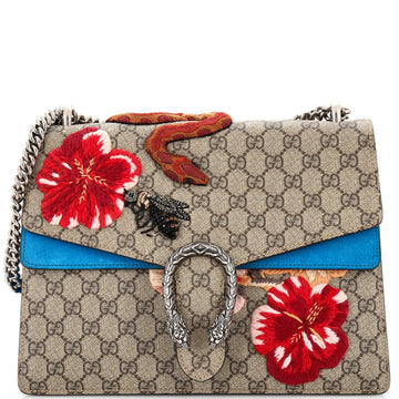 GUCCI Dionysus Bag Embroidered GG Coated Canvas Medium