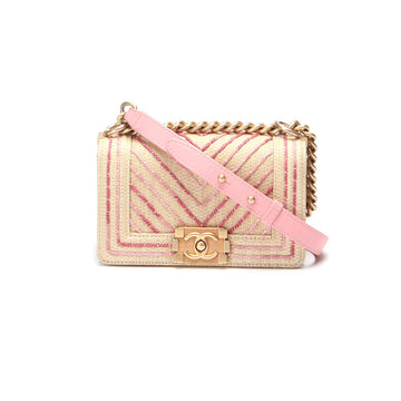 Raffia Le Boy Bag