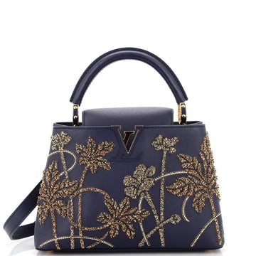 Capucines Bag Limited Edition Fleurs d’Asnières Embellished Calfskin BB