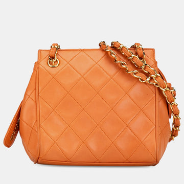 CC Quilted Calfskin Chain Shoulder Bag