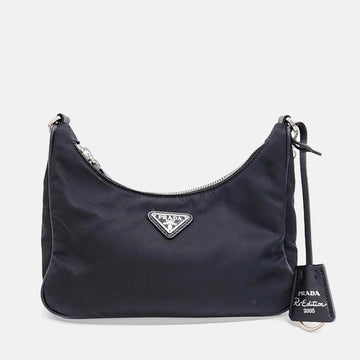 Black Nylon Re-edition 2005 Shoulder Bag