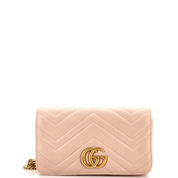 VS Marmont Chain Flap Bag Matelasse Leather Mini
