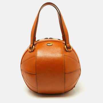Tangerine Leather Piuma Lux Energy Tifosa Bag