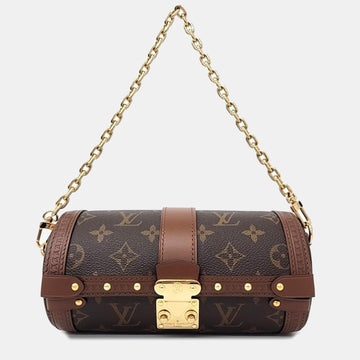 Brown Monogram Canvas Papillon Trunk Shoulder Bag