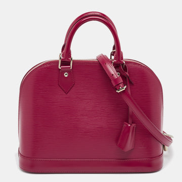 Fuchsia Epi Leather Alma PM Bag