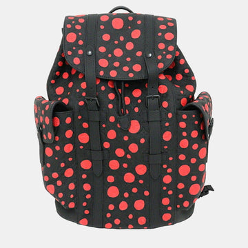 x 2023 Yayoi Kusama Monogram Taurillon Christopher MM Backpack