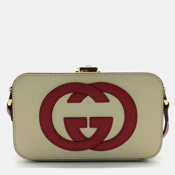 Beige Interlocking G Mini Crossbody bag