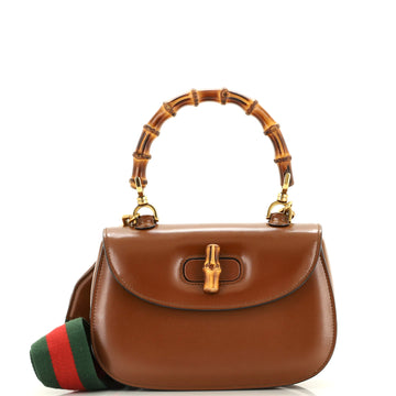 GUCCI Bamboo 1947 Top Handle Bag Leather Small