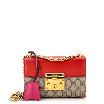 Padlock Shoulder Bag VS Coated Canvas and Leather Small