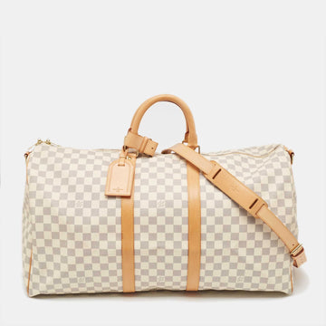 Damier Azur Canvas Keepall Bandouliere 55 Bag