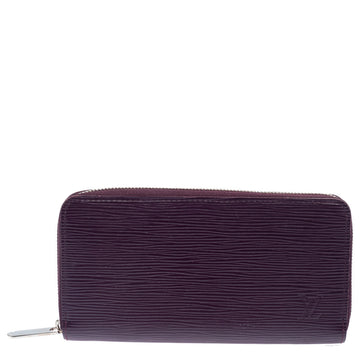 Cassis Epi Leather Zippy Wallet