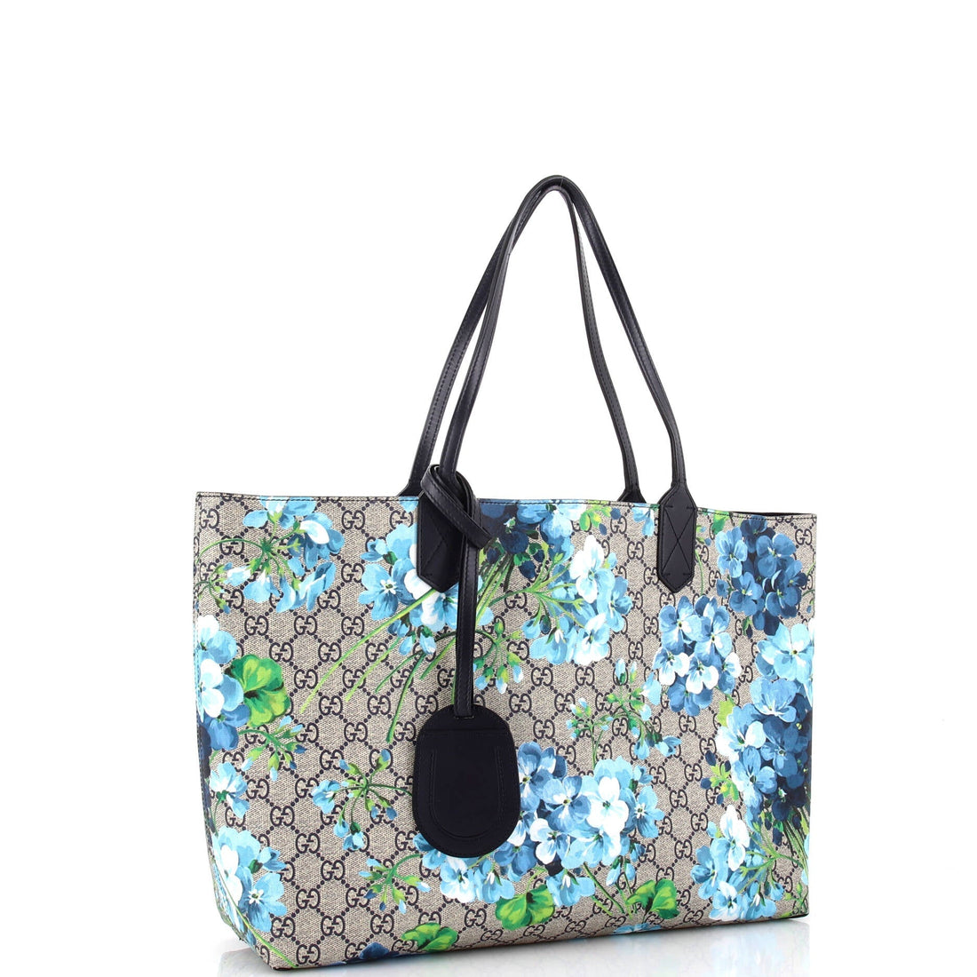 Reversible Tote Blooms VS Print Leather Medium